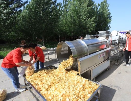 大量生産 200kg 冷凍フレンチフライラインのための産業用ジャガイモチップフライヤー
