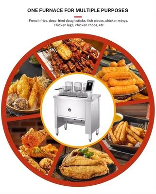 大規模食品生産 商業用工業用フライティングマシン EPS 405X241X204mm