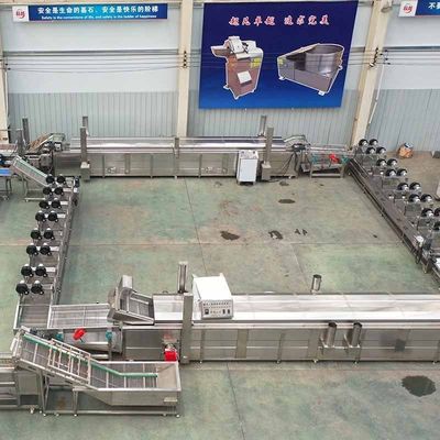 500kg 自動化されたフレンチフライとジャガイモチップの生産ライン