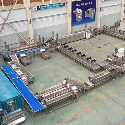 500kg 自動化されたフレンチフライとジャガイモチップの生産ライン