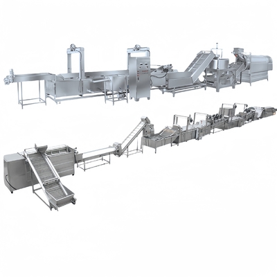 200kgと300kg ポテトチップスライン 生産能力 工業用フレンチフライ加工機