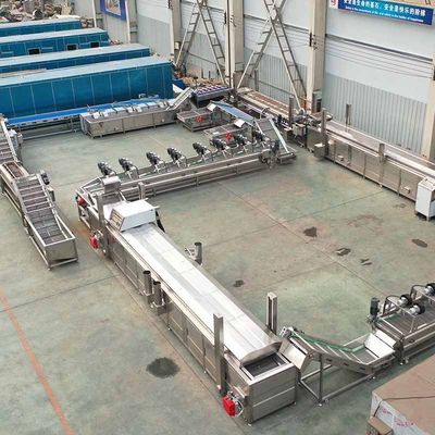 自動グレードと熱処理のポテトチップスマシン