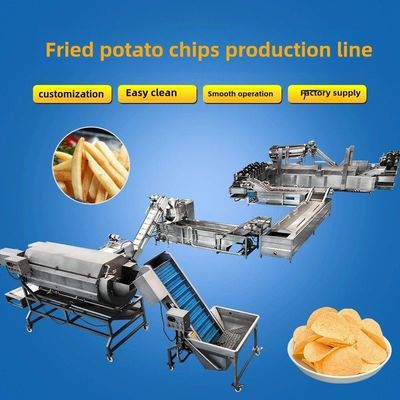 電動ポテトチップス 冷凍フレンチフライの生産ライン