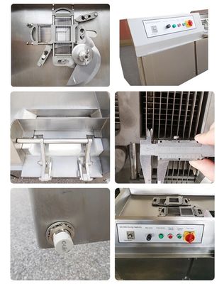 500kgの負荷と簡単な操作のための便利な3kwステンレス鋼冷凍肉切片機