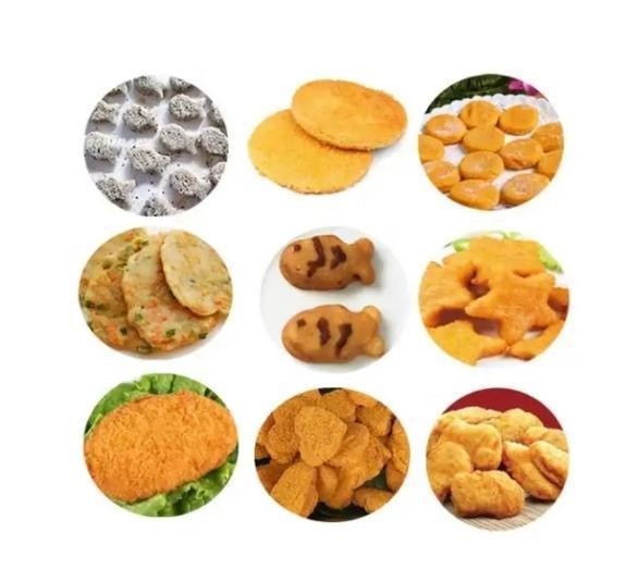 自動級 自動チキンナゲットとポップコーン用のチキン粉粉作機